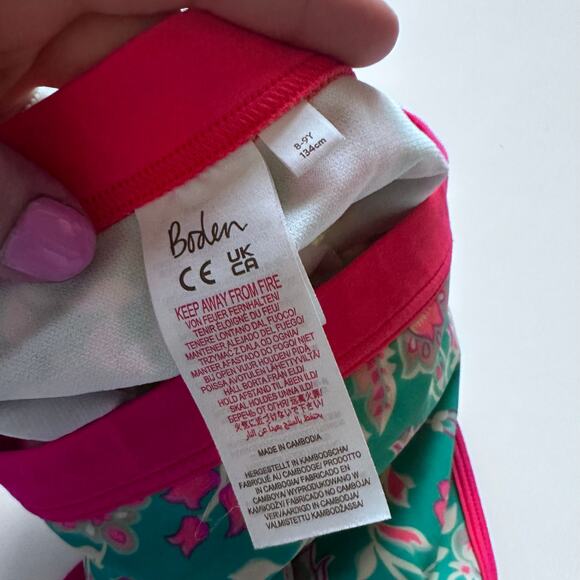 Mini Boden Patterned Swim Shorts - Picture 4 of 4